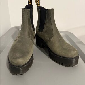 Dr. Martens Olive Ankle Boots